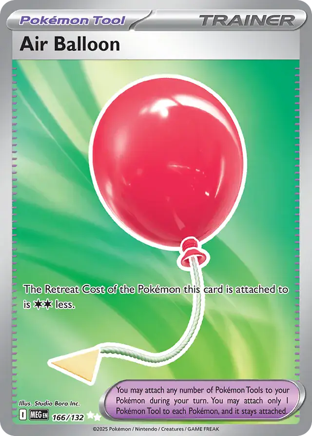 166/132 Air Balloon Mega Evolution Pokémon Card