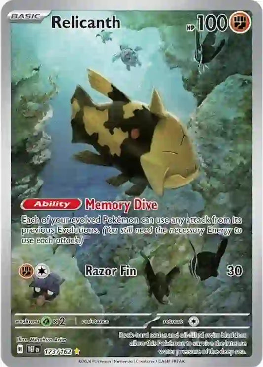 173/162 Relicanth Scarlet & Violet Temporal Forces Pokémon Card