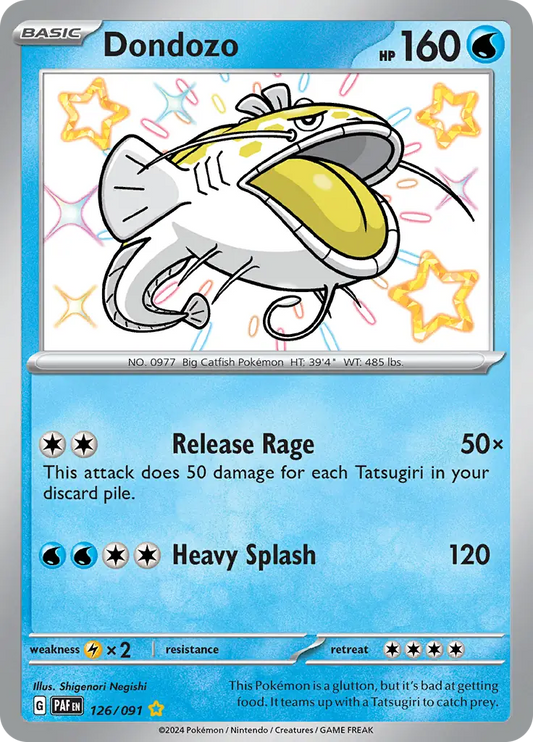 126/091 Dondozo Paldean Fates Pokémon Card
