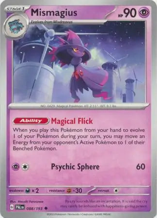 088/193 Mismagius Paldea Evolved Pokémon Card