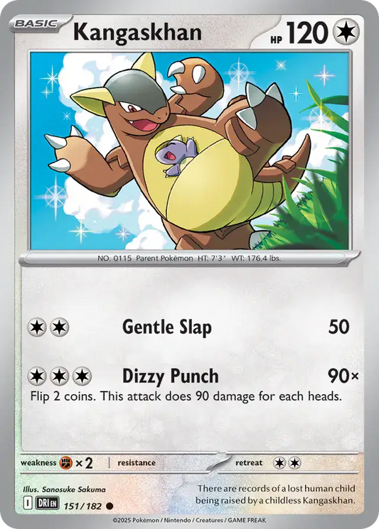 151/182 Kangaskhan Destined Rivals Pokémon Card