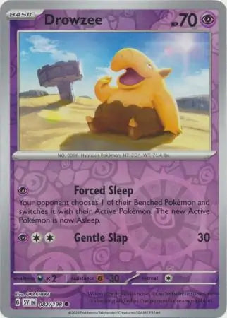 082/198 Drowzee Reverse Holo Scarlet & Violet Base Set Pokémon Card