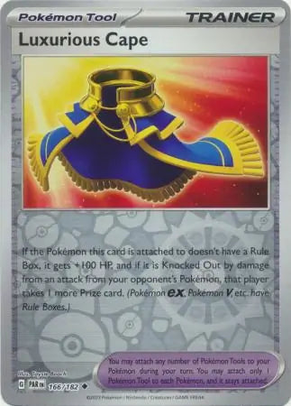 166/182 Luxurious Cape Reverse Holo Paradox Rift Pokémon Card