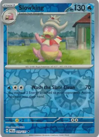 019/131 Slowking Reverse Holo Prismatic Evolutions Pokémon Card