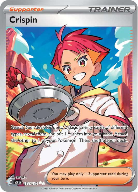 164/142 Crispin Stellar Crown Pokémon Card