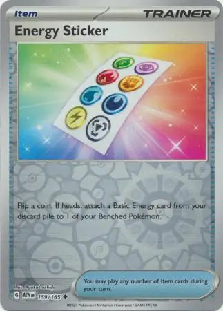 159/165 Energy Sticker Reverse Holo 151 Pokémon Card