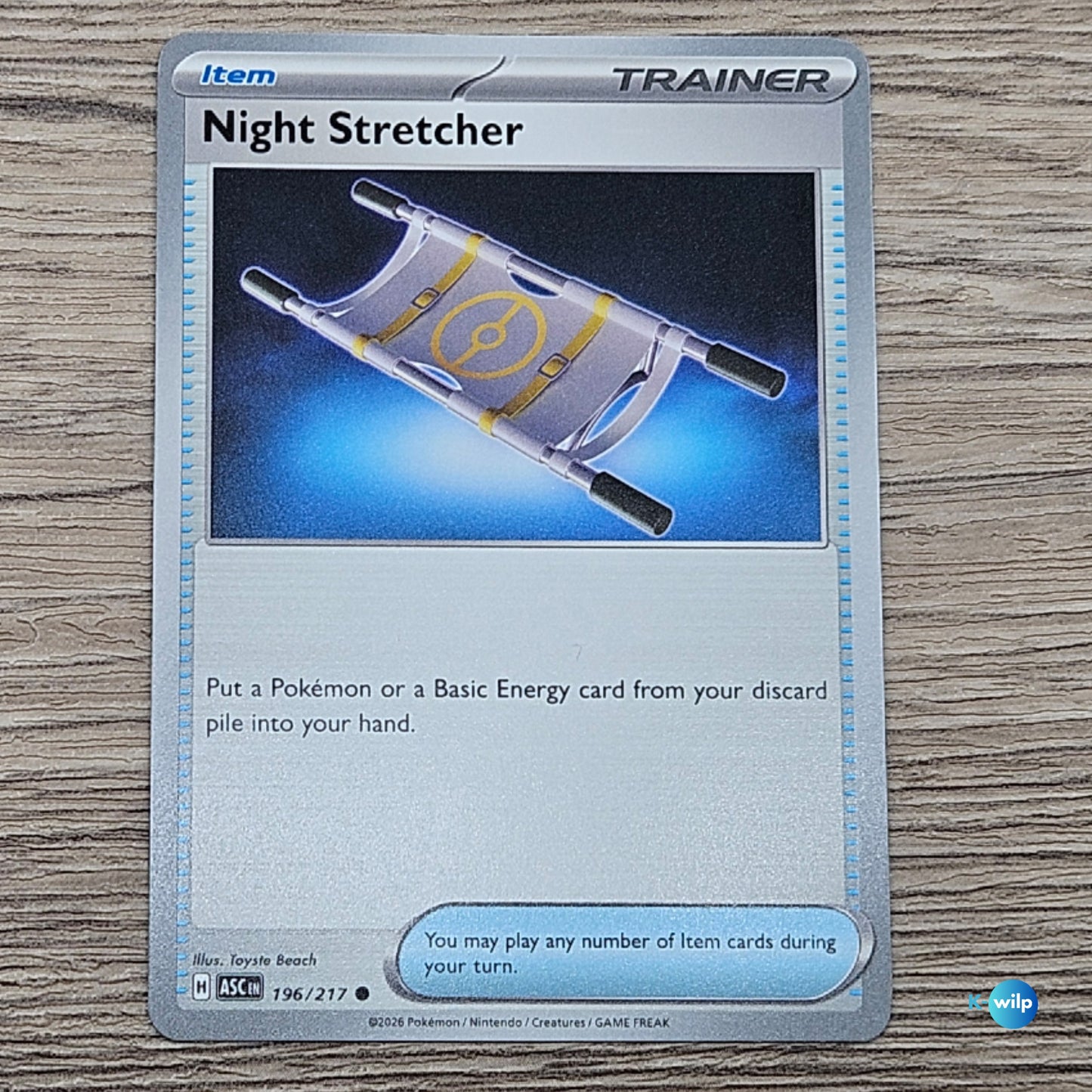196/217 Night Stretcher Ascended Heroes Pokémon Trading Card