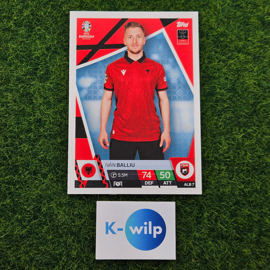 #007 ALB 7 Iván Balliu (Albania) Euro 2024 UEFA Germany Topps Match Attax Trading Card