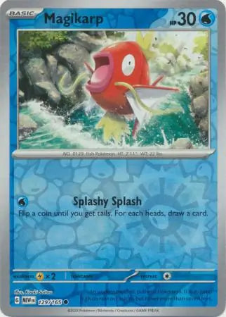 129/165 Magikarp Reverse Holo 151 Pokémon Card