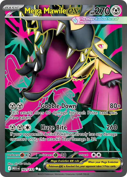 162/132 Mega Mawile ex Mega Evolution Pokémon Card