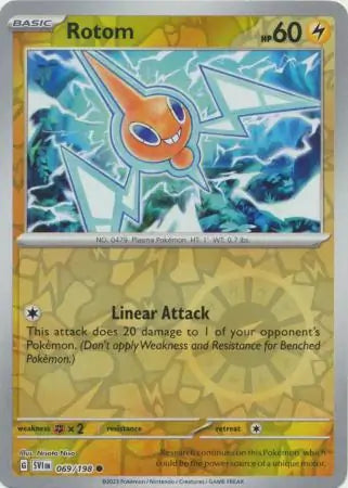 069/198 Rotom Reverse Holo Scarlet & Violet Base Set Pokémon Card