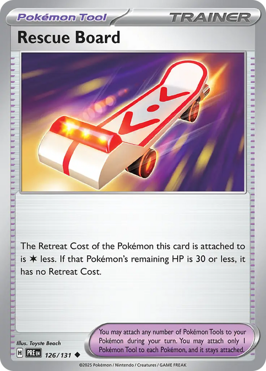126/131 Rescue Board Prismatic Evolutions Pokémon Card