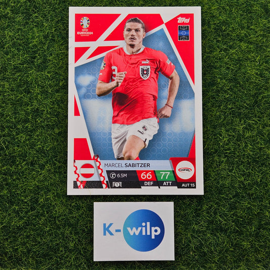 #032 AUT 15 Marcel Sabitzer (Austria) Euro 2024 UEFA Germany Topps Match Attax Trading Card