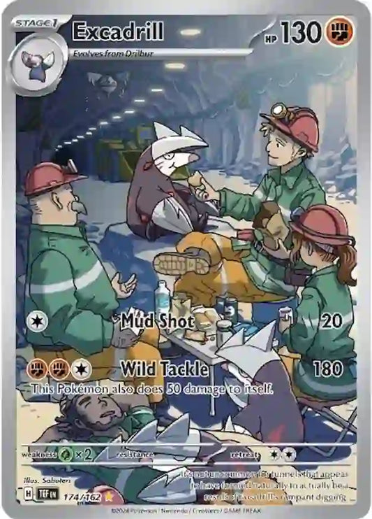 174/162 Excadrill Scarlet & Violet Temporal Forces Pokémon Card