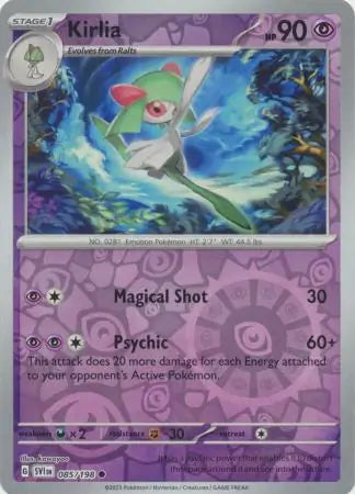 085/198 Kirlia Reverse Holo Scarlet & Violet Base Set Pokémon Card