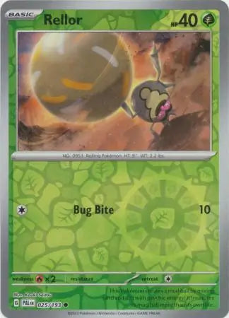 025/193 Rellor Reverse Holo Paldea Evolved Pokémon Card
