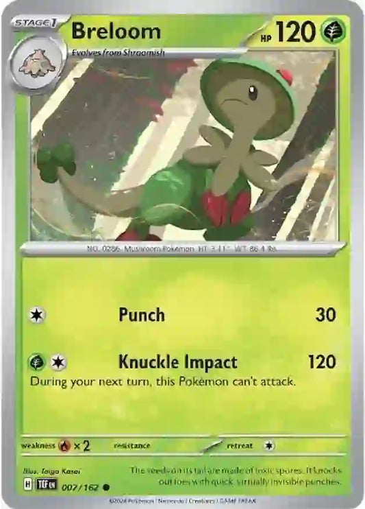 007/162 Breloom Temporal Forces Pokémon Card