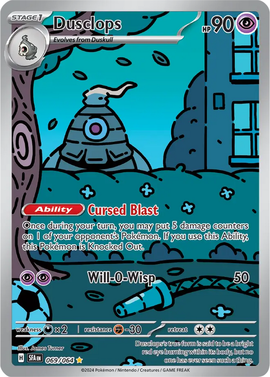 069/064 Dusclops Shrouded Fable Pokémon Card