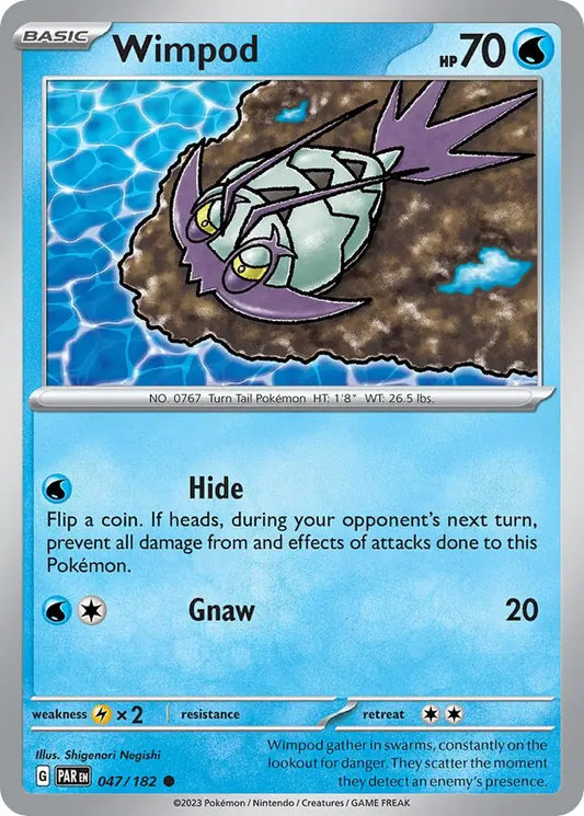 047/182 Wimpod Paradox Rift Pokémon Card