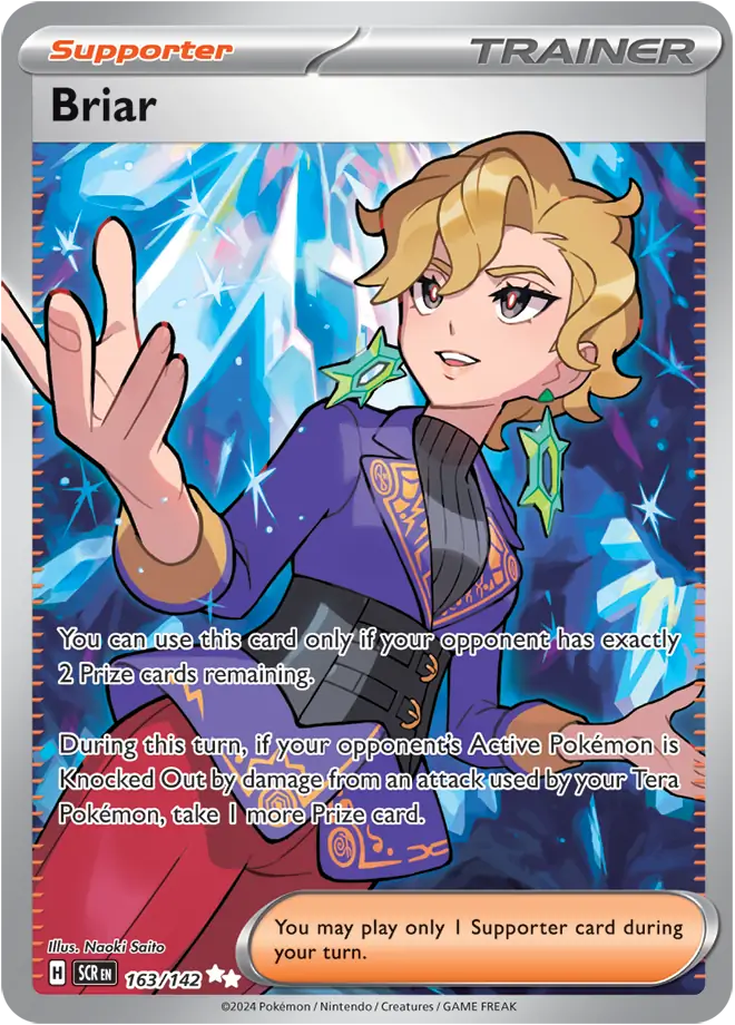 163/142 Briar Stellar Crown Pokémon Card