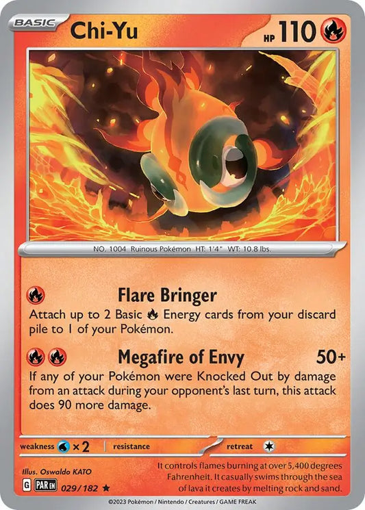 029/182 Chi-Yu Paradox Rift Pokémon Card