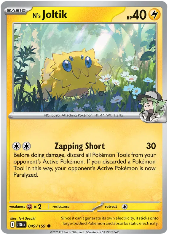 049/159 N's Joltik Journey Together Pokémon Card