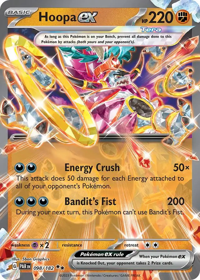 098/182 Hoopa ex Paradox Rift Pokémon Card