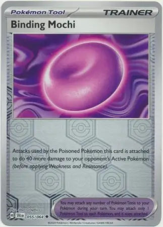 055/064 Binding Mochi Reverse Holo Shrouded Fable Pokémon Card