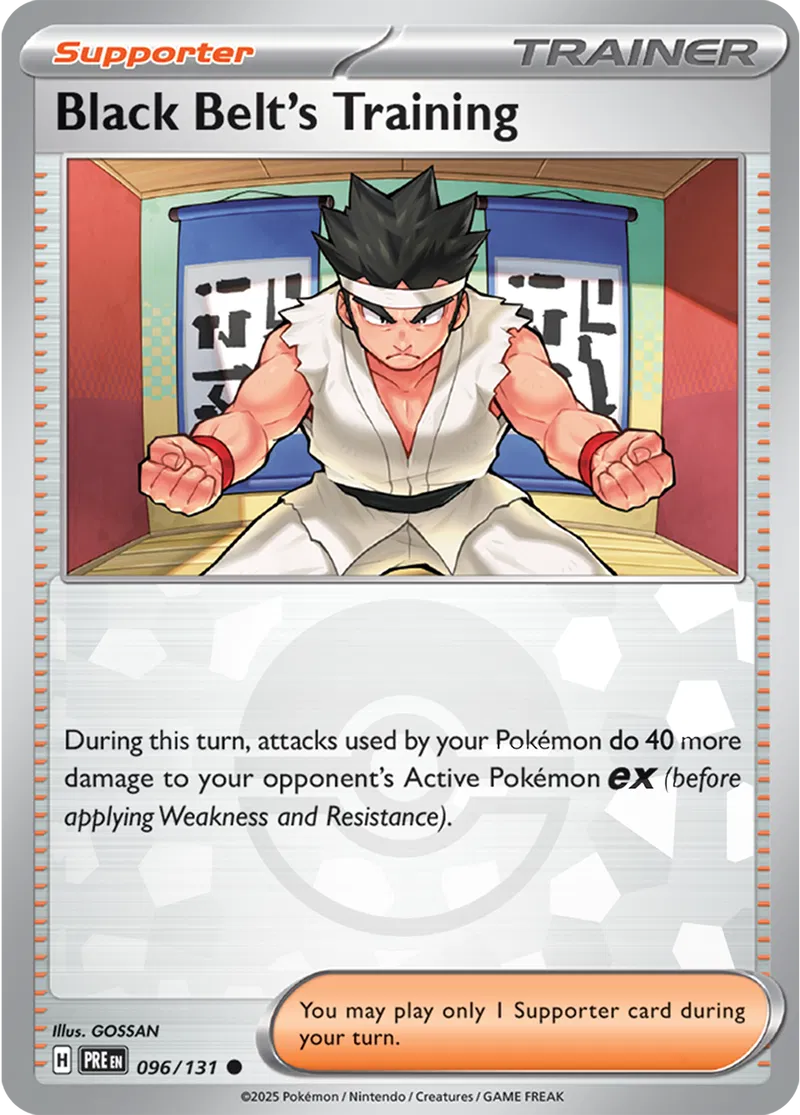 096/131 Black Belt's Training Poke Ball Holo Prismatic Evolutions Pokémon Card