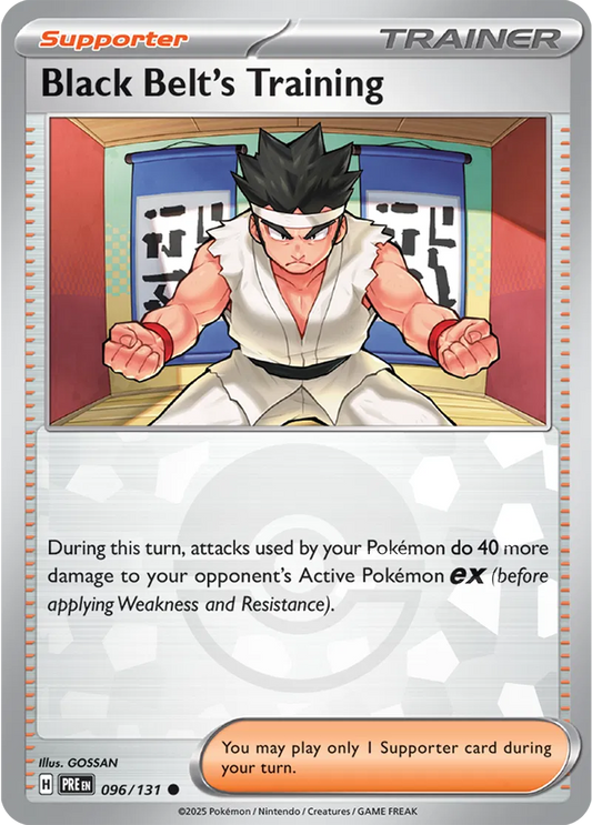 096/131 Black Belt's Training Poke Ball Holo Prismatic Evolutions Pokémon Card