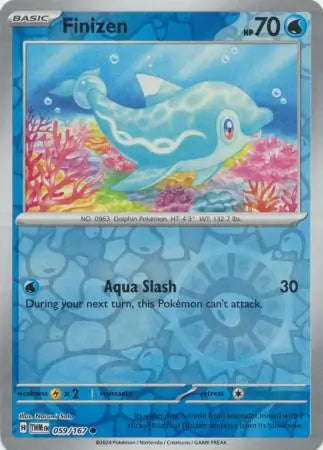 059/167 Finizen Reverse Holo Twilight Masquerade Pokémon Card