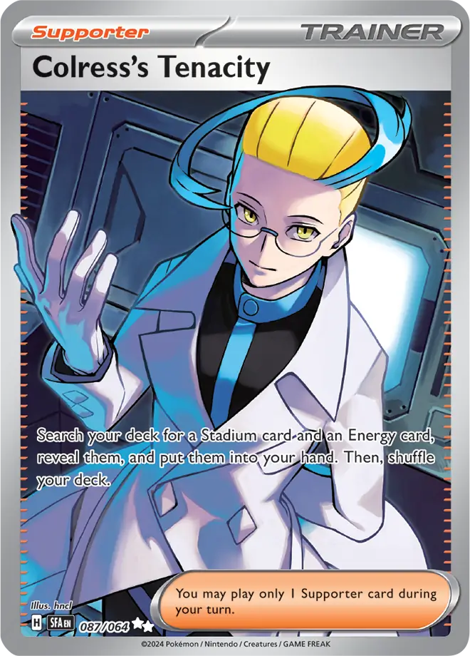 087/064 Colress's Tenacity Shrouded Fable Pokémon Card