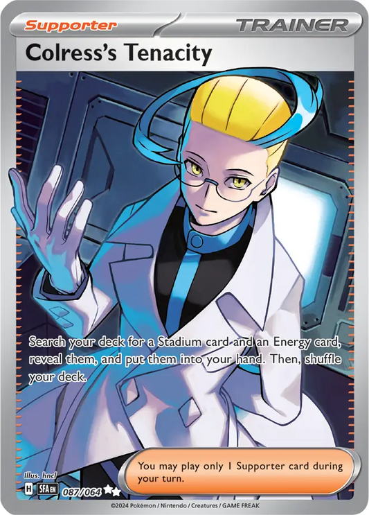 087/064 Colress's Tenacity Shrouded Fable Pokémon Card