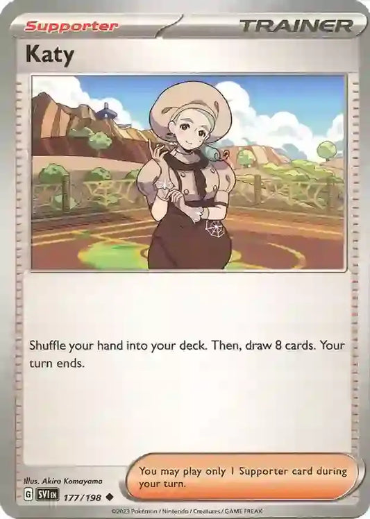 177/198 Katy Scarlet & Violet Base Set Pokémon Card