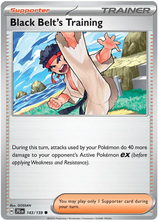 143/159 Black Belt's Training Journey Together Pokémon Card