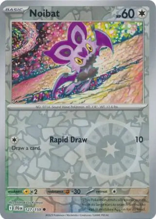 127/159 Noibat Reverse Holo Journey Together Pokémon Card