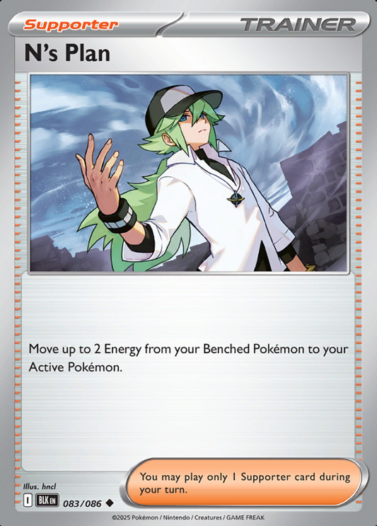 083/086 N's Plan Black Bolt Pokémon Card