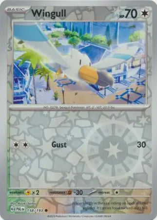158/193 Wingull Reverse Holo Paldea Evolved Pokémon Card