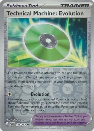 178/182 Technical Machine: Evolution Reverse Holo Paradox Rift Pokémon Card