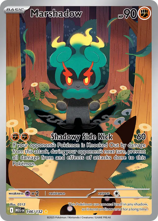 146/132 Marshadow Mega Evolution Pokémon Card