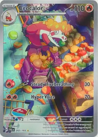 202/193 Crocalor Paldea Evolved Pokémon Card