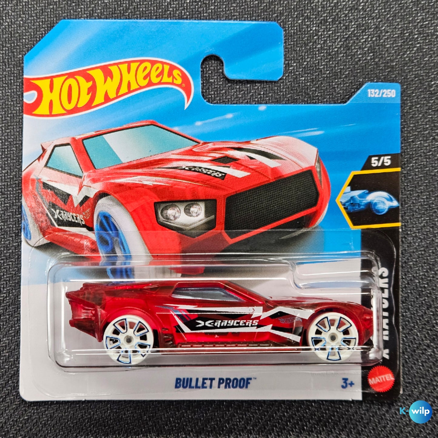132/250 Bullet Proof X-Raycers 2026 Mainline Hot Wheels Short Card Mattel
