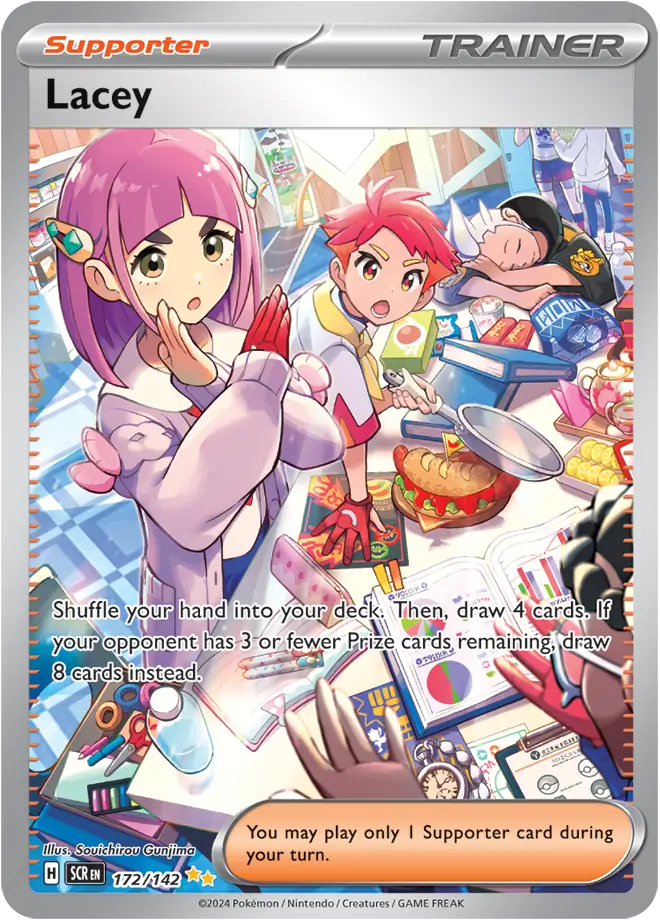 172/142 Lacey Stellar Crown Pokémon Card