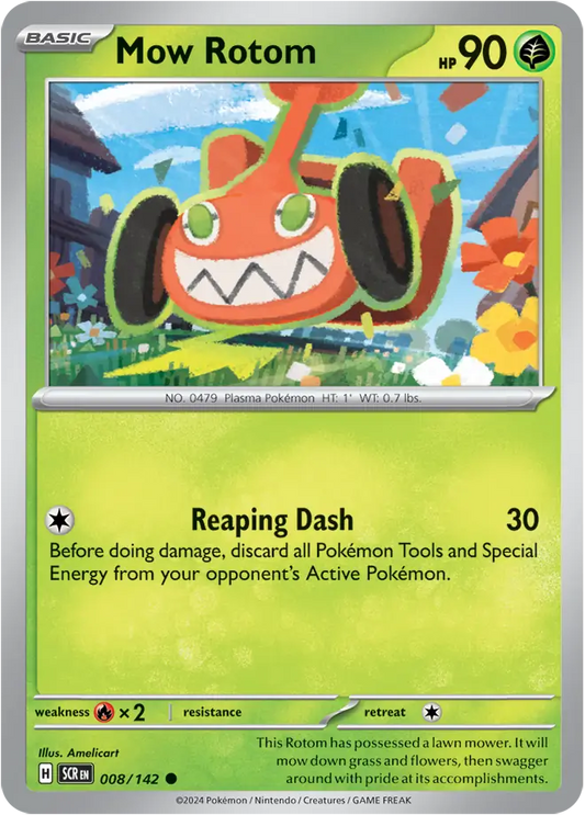 008/142 Mow Rotom Stellar Crown Pokémon Card