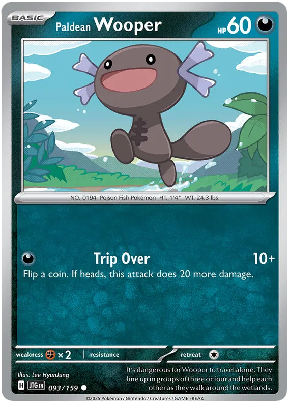 093/159 Paldean Wooper Journey Together Pokémon Card