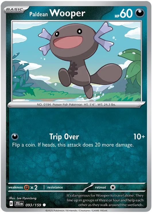 093/159 Paldean Wooper Journey Together Pokémon Card