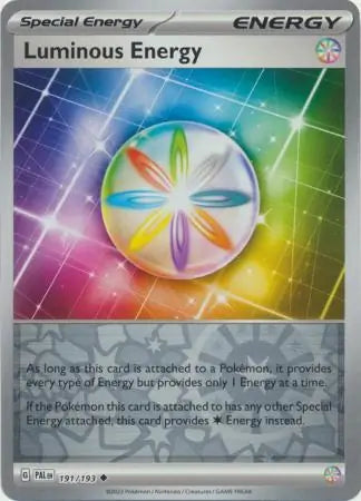 191/193 Luminous Energy Reverse Holo Paldea Evolved Pokémon Card