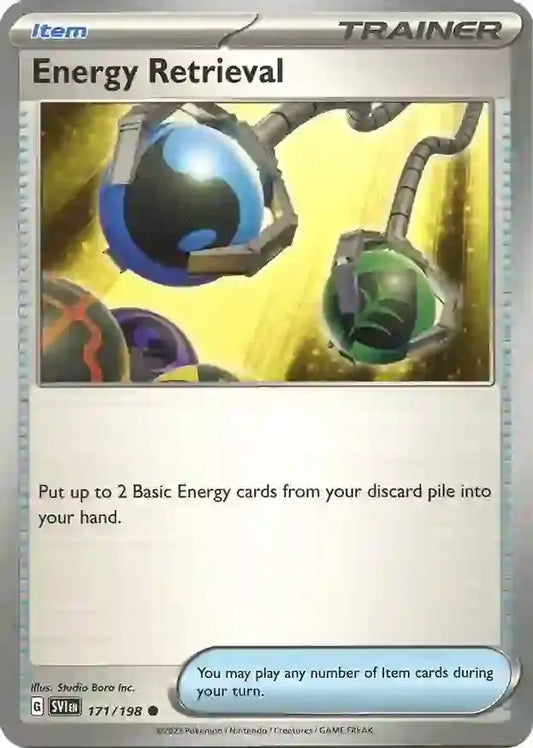 171/198 Energy Retrieval Scarlet & Violet Base Set Pokémon Card