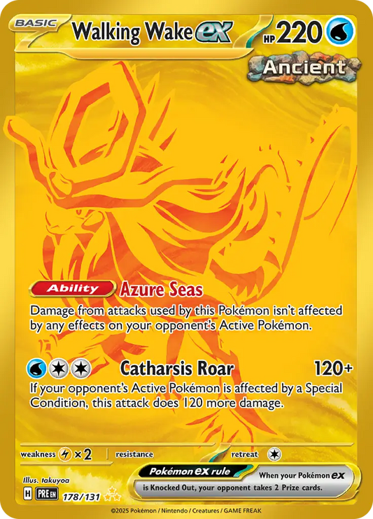 178/131 Walking Wake ex Prismatic Evolutions Pokémon Card