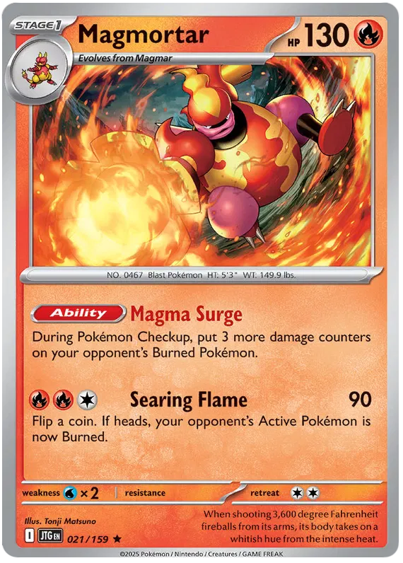 021/159 Magmortar Journey Together Pokémon Card